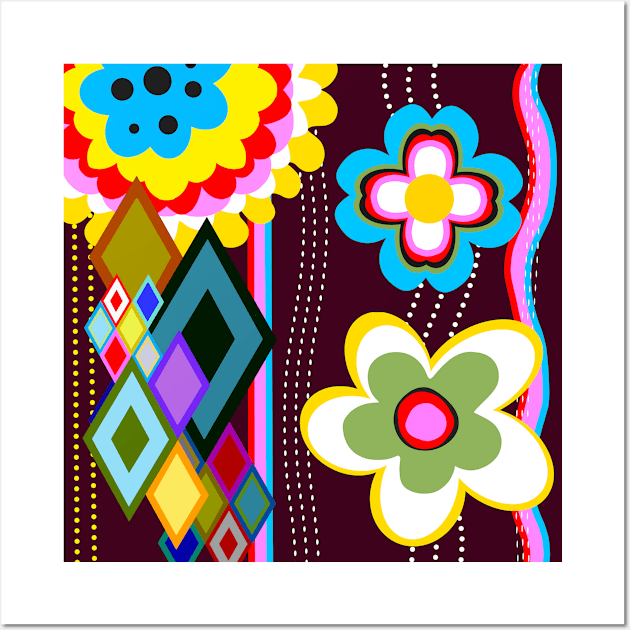 Flower boho chic Wall Art by Blacklinesw9